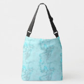 Turquoise Marble Crossbody Tas (Voorkant)