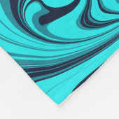 Turquoise Marble Fleece Deken (Hoek)