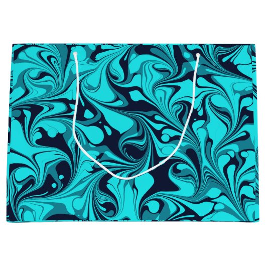 Turquoise Marble Groot Cadeauzakje (Voorkant)