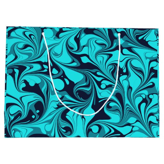Turquoise Marble Groot Cadeauzakje (Achterkant)