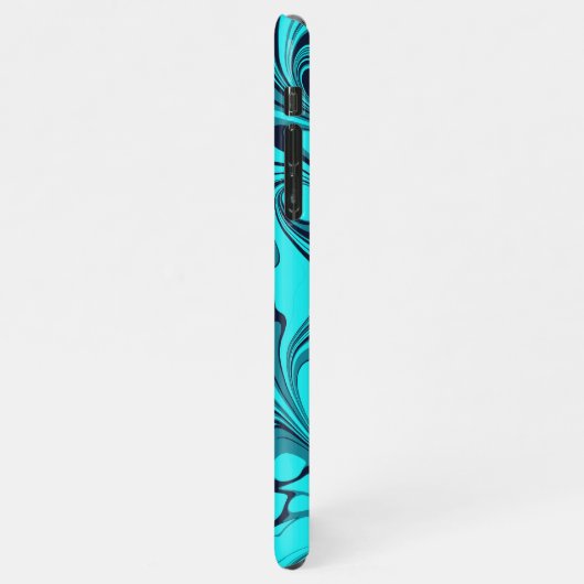 Turquoise Marble iPhone Hoesje (Linkerkant)