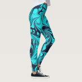 Turquoise Marble Leggings (Rechts)