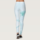 Turquoise Marble Leggings (Achterkant)