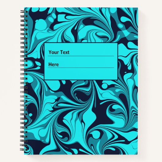 Turquoise Marble Notitieboek (Voorkant)