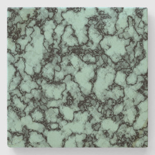 Turquoise Marble Pattern Stenen Onderzetter