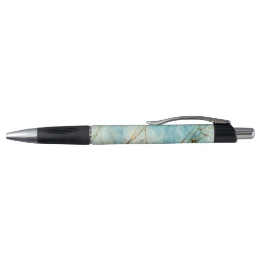 Turquoise Marble Pen (Bovenkant)