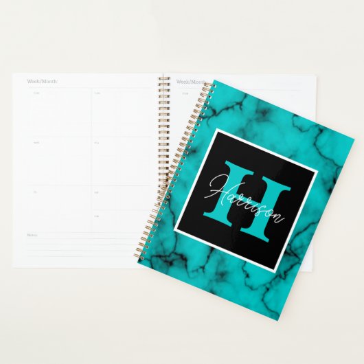 Turquoise Marble Sophisticated Planner (Display)