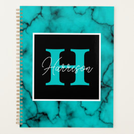 Turquoise Marble Sophisticated Planner