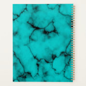 Turquoise Marble Sophisticated Planner (Achterkant)