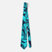 Turquoise Marble Stropdas (Voorkant)