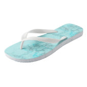 Turquoise Marble Teenslippers (Schuin)