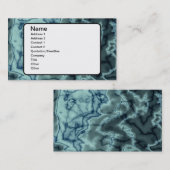 Turquoise Marble Texture Visitekaartje (Voorkant / Achterkant)