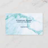 Turquoise Marble Visitekaartje (Achterkant)