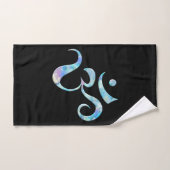 Turquoise Marbled Om Bad Handdoek (Handdoek)