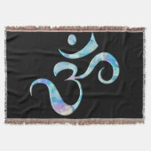 Turquoise Marbled Om Deken (Voorkant)