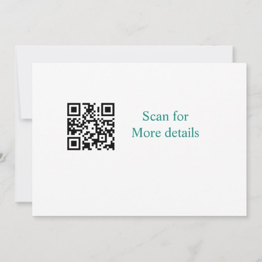 Turquoise Margs & Matrimony Tequilaglas vrijgezel Kaart (Achterkant)