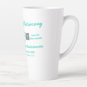 Turquoise Margs & Matrimony vrijgezellenfeest Latte Mok