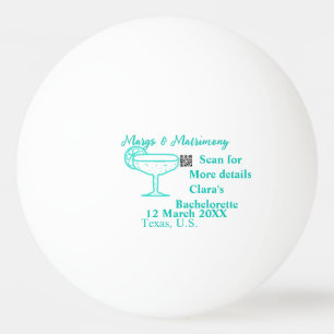 Turquoise Margs & Matrimony vrijgezellenfeest  Pingpongbal