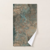 Turquoise Marmer abstract Bad Handdoek (Handdoek)