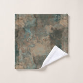 Turquoise Marmer abstract Bad Handdoek (Wasdoekje)