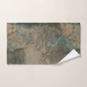 Turquoise Marmer abstract Bad Handdoek (Handdoek)