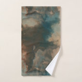 Turquoise Marmer abstract Bad Handdoek (Handdoek)