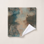 Turquoise Marmer abstract Bad Handdoek (Wasdoekje)