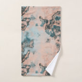 Turquoise Marmer abstract Bad Handdoek (Handdoek)
