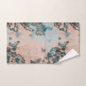 Turquoise Marmer abstract Bad Handdoek (Handdoek)