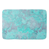 Turquoise Marmer Abstract Badmat (Voorkant)