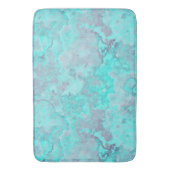 Turquoise Marmer Abstract Badmat (Voorkant Verticaal)