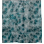 Turquoise Marmer abstract Douchegordijn (Voorkant)