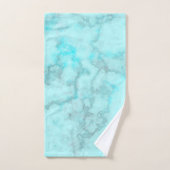 Turquoise marmer bad handdoek (Handdoek)