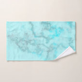 Turquoise marmer bad handdoek (Handdoek)