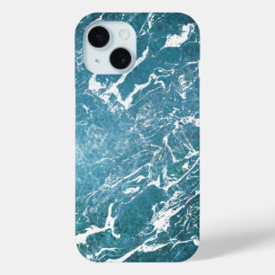 turquoise marmer iPhone 15 case