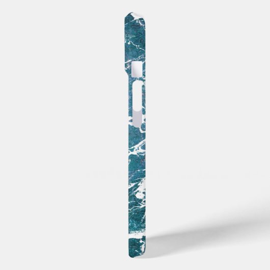 turquoise marmer Case-Mate iPhone case (Achterkant / Links)