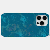Turquoise marmer Case-Mate iPhone case (Achterkant (horizontaal))