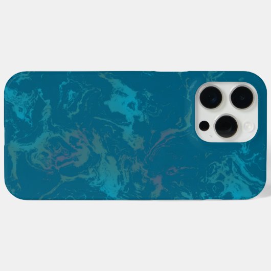 Turquoise marmer Case-Mate iPhone case (Achterkant (horizontaal))
