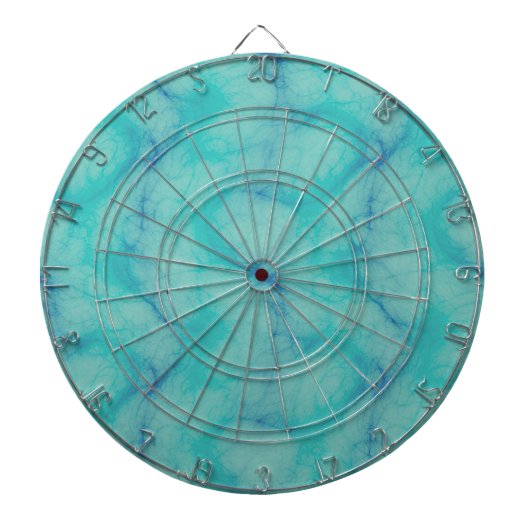 Turquoise marmer dartbord (Voorkant)