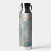 Turquoise Marmer Draai Patroon Waterfles (Achterkant)