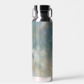 Turquoise Marmer Draai Patroon Waterfles (Voorkant)