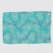 Turquoise marmer golfhanddoek (Horizontaal)