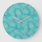 Turquoise marmer grote klok (Voorkant)