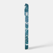 turquoise marmer iPhone 15 hoesje (Linkerkant)