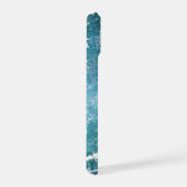 turquoise marmer iPhone 15 hoesje (Rechterkant)