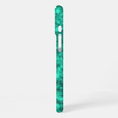 Turquoise marmer iPhone hoesje (Linkerkant)