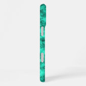 Turquoise marmer iPhone hoesje (Rechterkant)