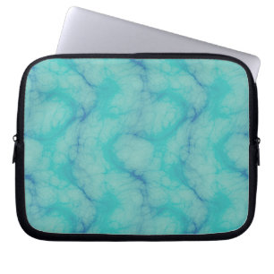 Turquoise marmer laptop sleeve