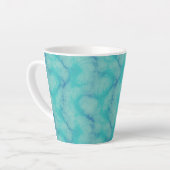 Turquoise marmer latte mok (Linkerhoek)