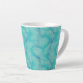 Turquoise marmer latte mok (Rechterhoek)